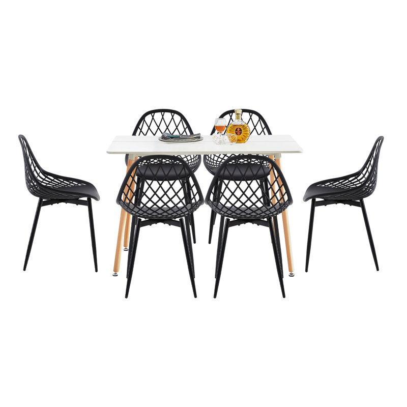 Dorrington 6 - Person Dining Set, White