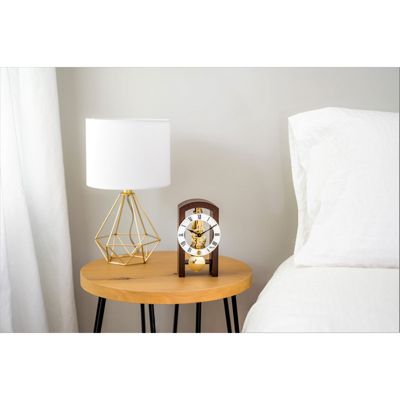 Patterson Solid Wood Mechanical Clock, Brown