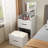 3 In 1 Vanity Desk With Plip Top Mirror,Small Make Up Vanity Set With Visible Glass Desktop-705927877
