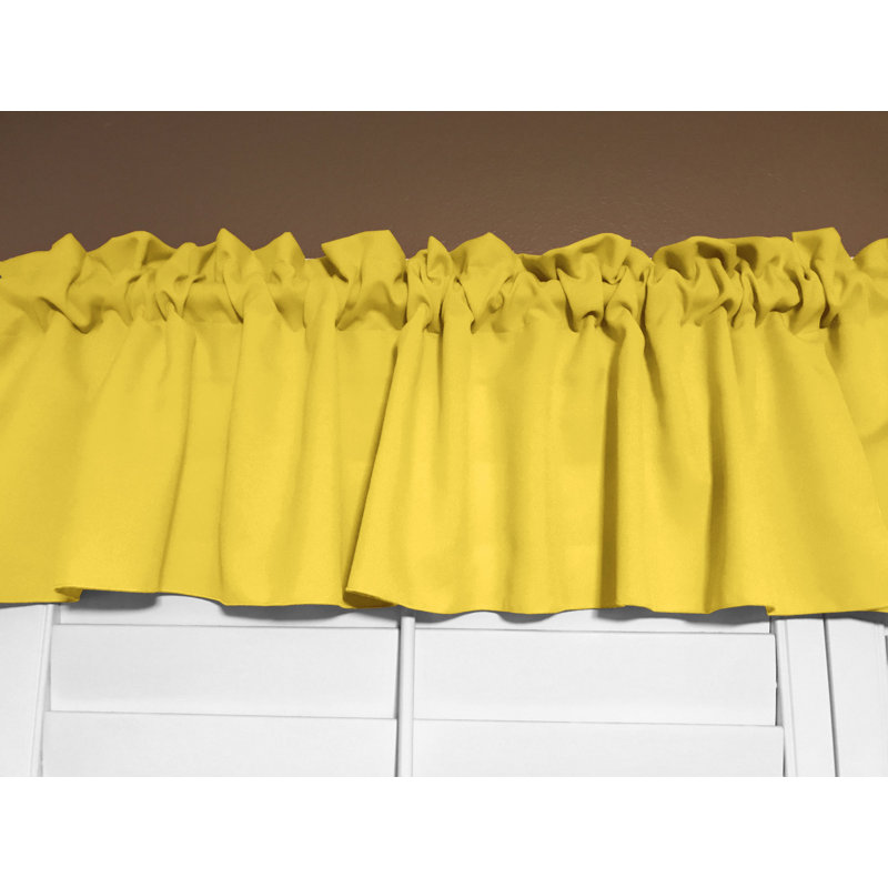 Cantonnière sur mesure l 58 po Pastorella, L 58 po x L 18 po, Citron