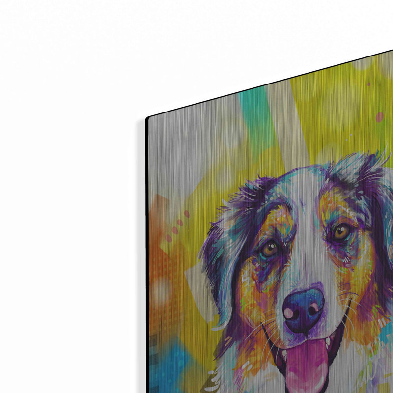 Luxe Pop Art «Pop Art Australian Shepherd 2» par Pop Art Australian Shepherd 2 par - on, L 16 po x H 24 po