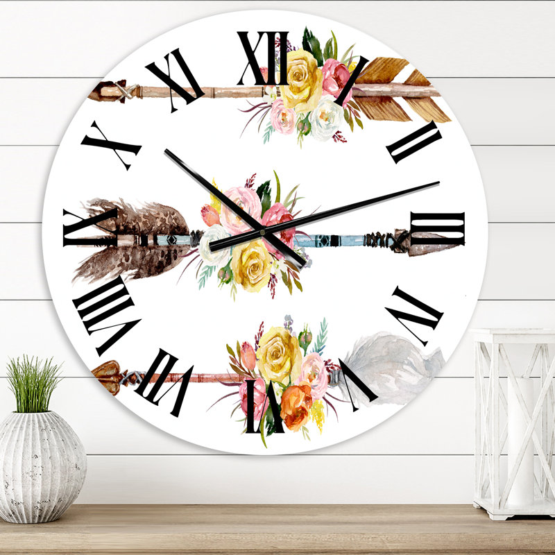 Horloge murale bohème et éclectique, Moyenne
