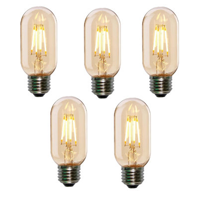 Rosecrans T45 Dimmable LED E27 Screw Bulb 4W  5 Pack