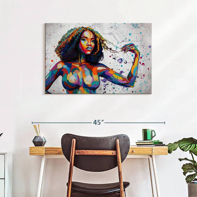 Leisha Curvy African Beauty, H 24 po x l 36 po