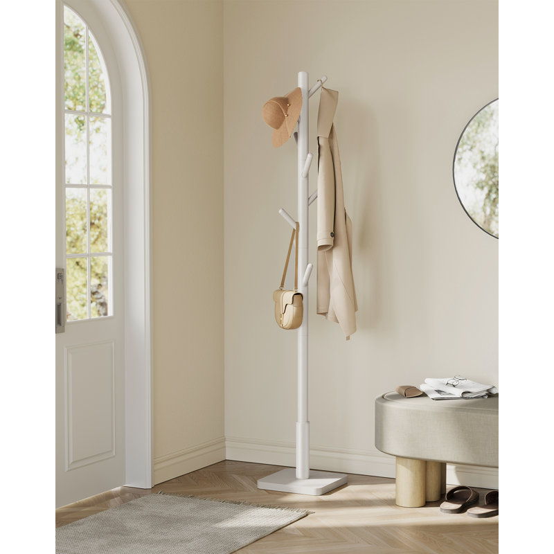 Blanding Freestanding 8 - Hook Coat Rack, Cream