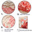 Collage beige et rose corail - grand art mural corail-850297192-831289980