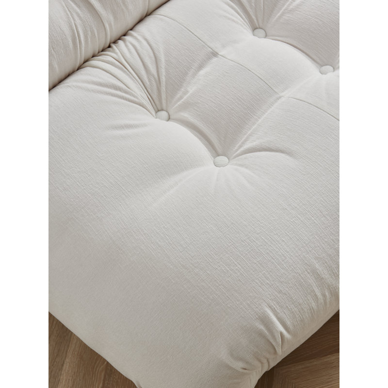 Clariece Upholstered Accent Chair, White