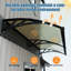 GUANSU-CN Polycarbonate Cover Retractable Door / Window Awning-124654864-124654863