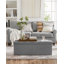 110x38x38cm Linen Upholstered Storage Bench-121935962