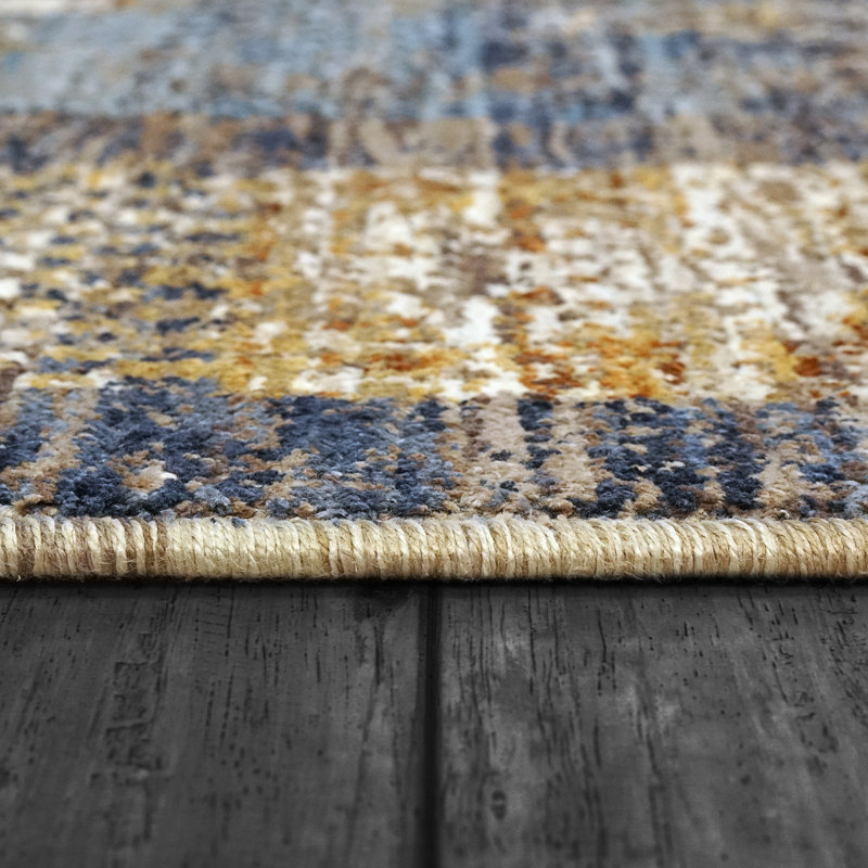 DAKOTA 2.7X5 6642-599 BLUE/MULTI, Rectangle 2'7" x 5'