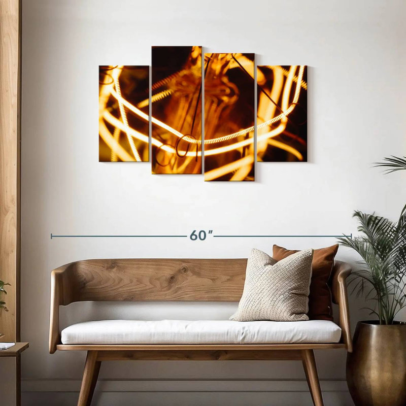 Lampe à filament doré Kerner, H 27 po x l 43 po