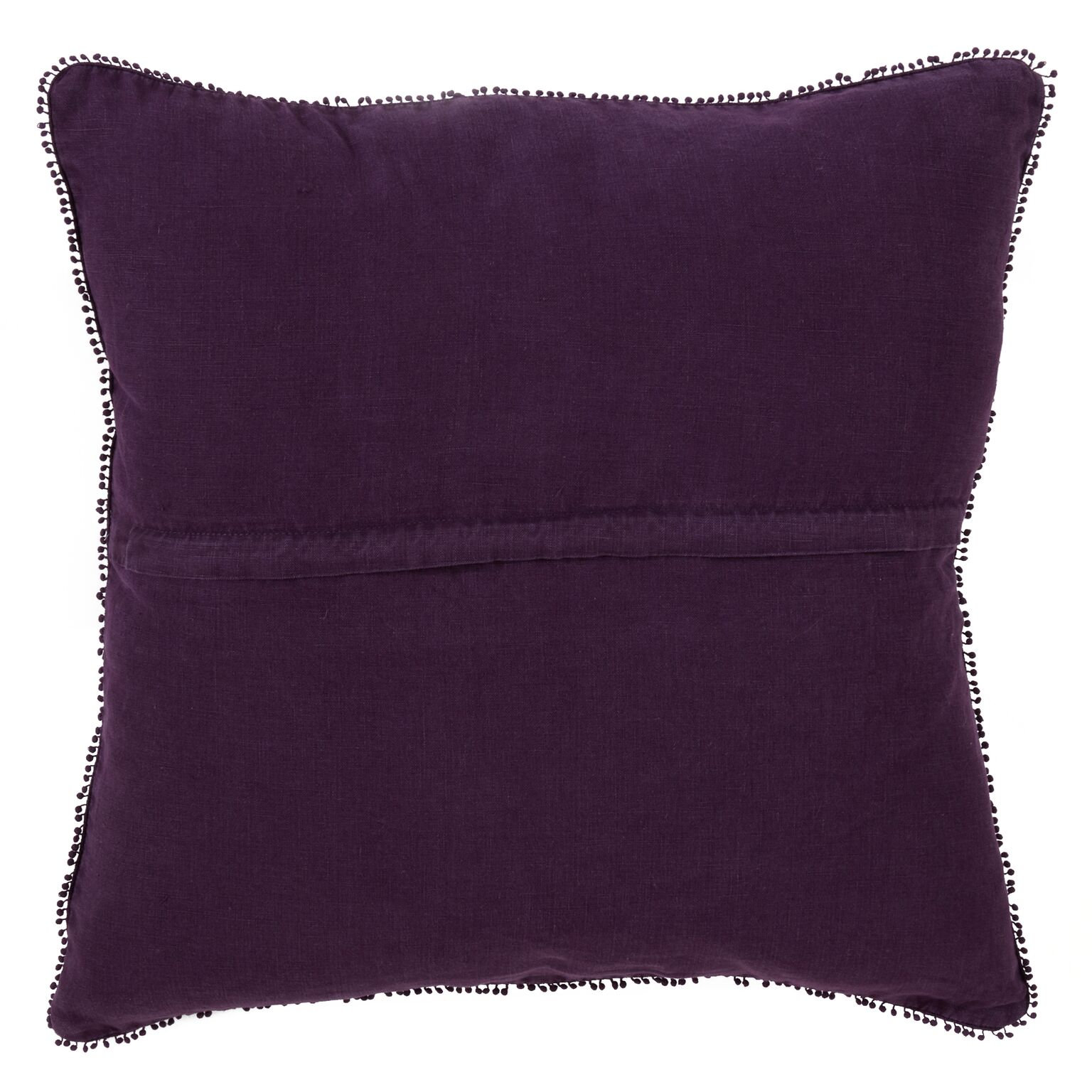 Garter 20" x 20" Linen Pillow Cover and Insert, Purple