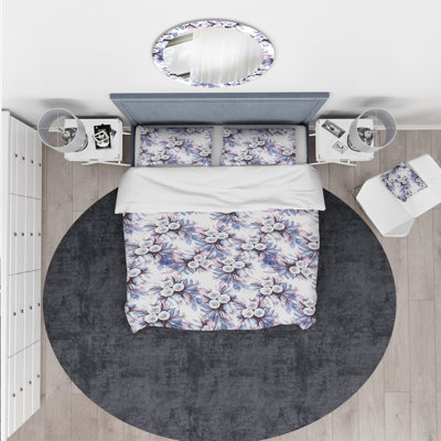 Ensemble de housse de couette en mauve flow