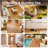 12"x12" 27 Pcs Acacia Interlocking Deck Tiles, Waterproof, Tool-Free