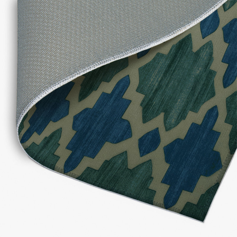 Tapis gris intérieur et extérieur Trellis, Rectangulaire 2 pi x 3 pi