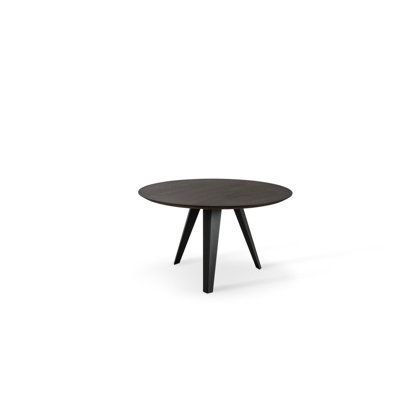 Leedey Oak Round Wood Top Dining Table