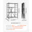 Tablette de rangement pliante avec roulettes-129860109-129860111
