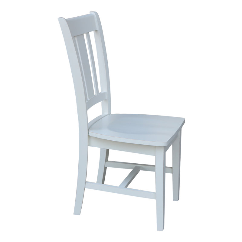 Derene 17.7'' H Solid Wood Side Chair, Hand Rubbed Beach White