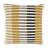 Dynamic Stripe Geometry Down Filled Throw Pillow