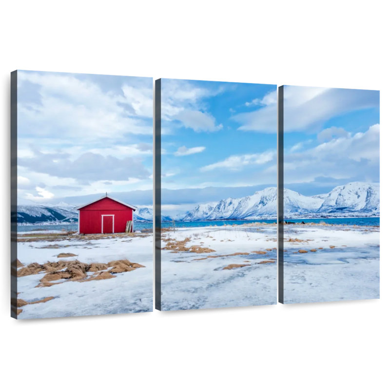 Wintry Norwegian Mountains, 20" H x 33" W