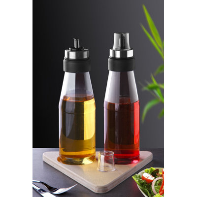 25,4 oz Ensemble de service à huile en verre et vinaigre