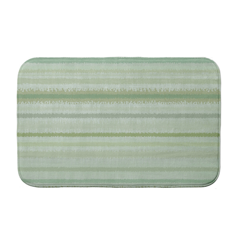 Tapis pour salle de bain Doherty, H 18 po x L 30 po, Vert