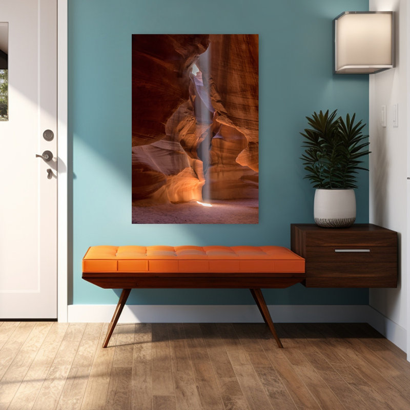 Art contemporain, paysage contemporain abstrait, art naturel, H 48 po x l 32 po