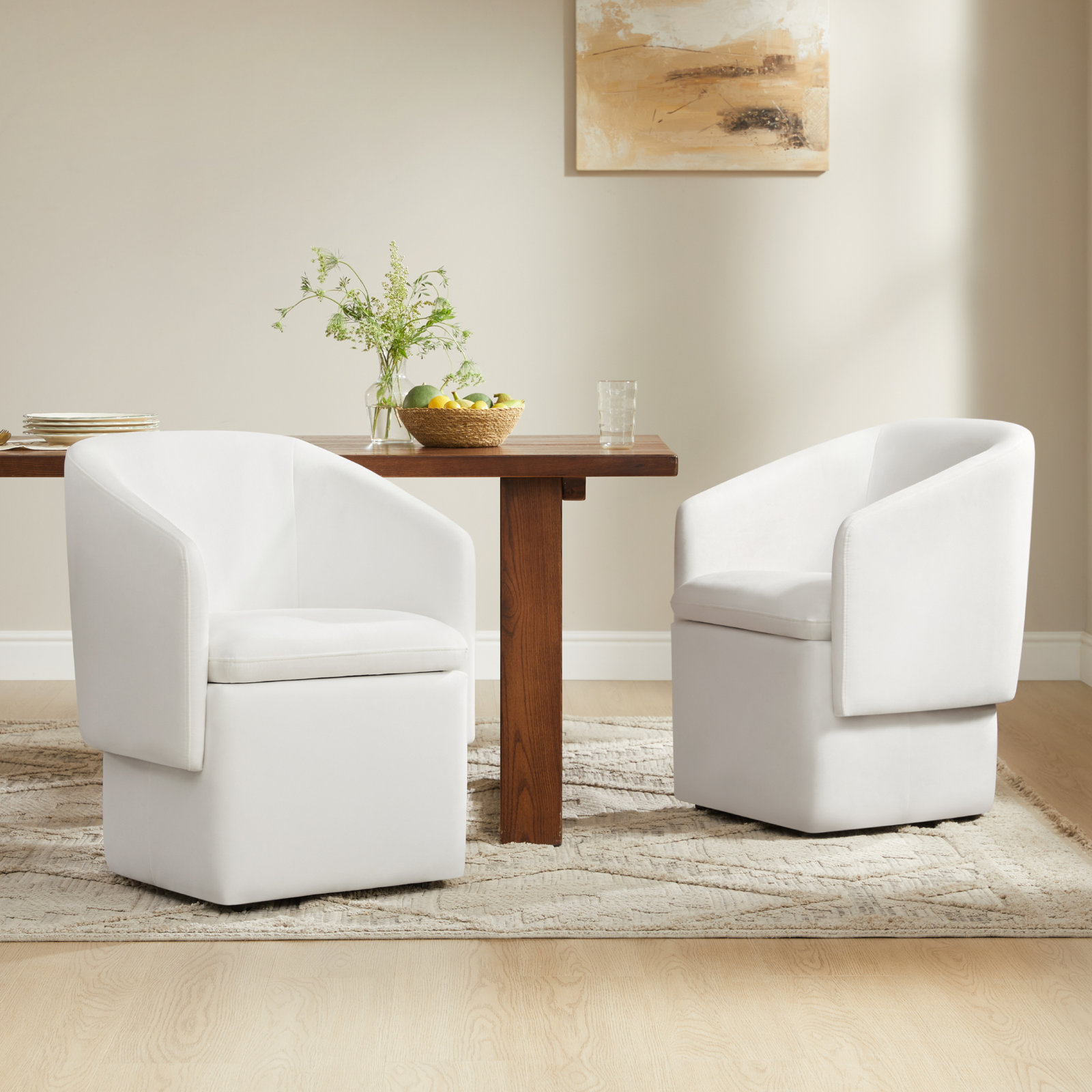 Temara Dining Chair, Prestige Pearl Tweed