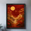 Art mural rétro noir, Shanshui Xianhe, impressions de style rétro-1887364709