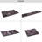 Area Rug For - Washable, Non-Slip, Low-Pile, Pet-  Black + Burgundy, 2'6'' X 10' Machine Washable Living Room Low-Pile-1611443089
