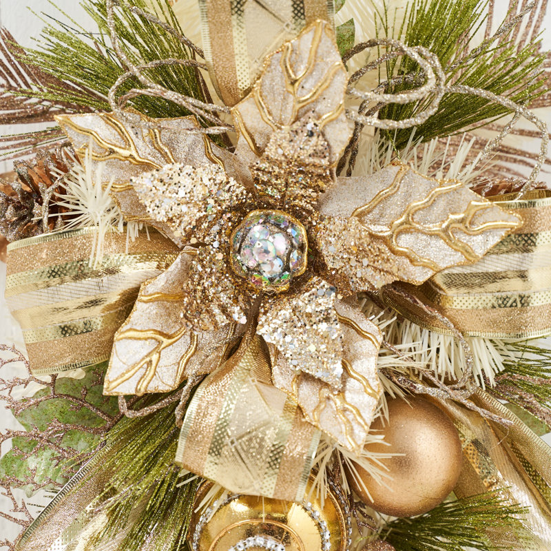 Feston de poinsettia Teardrop