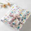 Drap en flanelle de coton grand format, 4 pièces, imprimé blanc des arbres des Fêtes, pièces chaudes et lavables à la machine, imprimé chaud, lavable, ajusté et élastique pour une bonne couverture