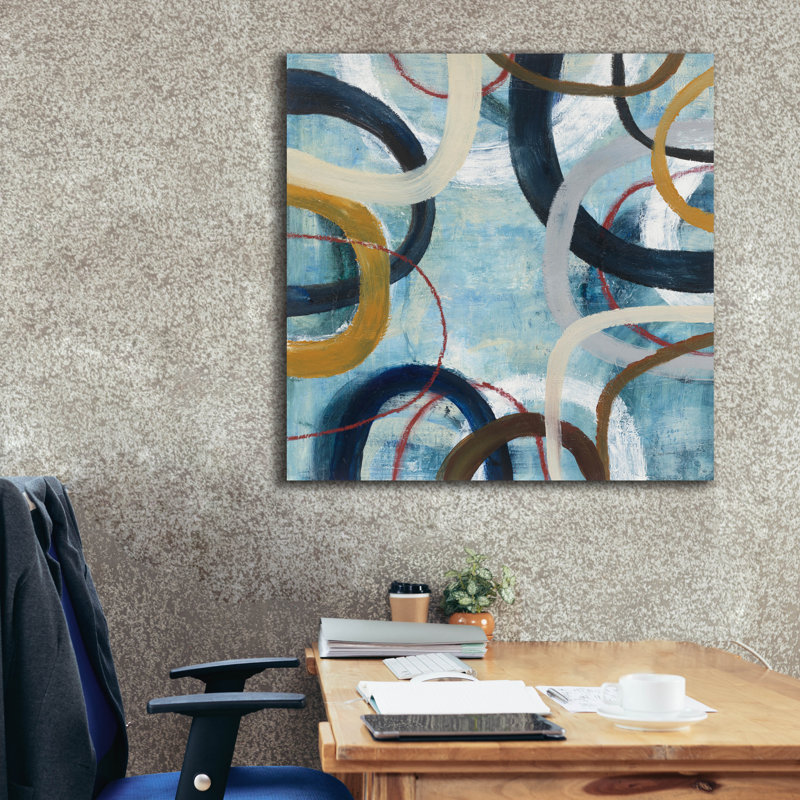  «Dwell 1» par Cheryl Warrick, art mural sur toile, 37 po x 37 po