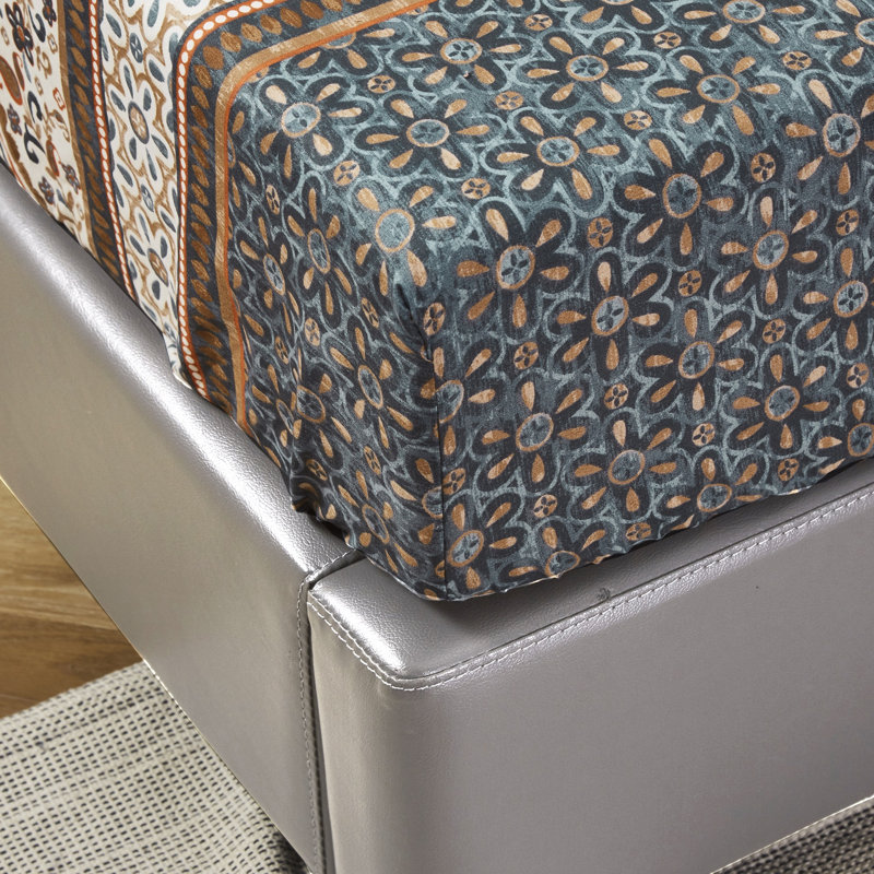 Paisley Monarch Microfiber Paisley Fitted Sheet, California King