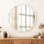 Miroir décoratif rond en bois massif 30 pouces, pour chambre à coucher, salle de bain, salon, vestibule-1435780198