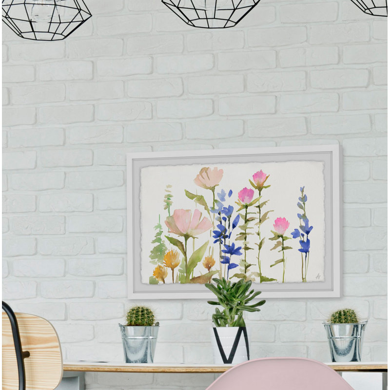Spring Spell by Marmont Hill - Single Picture Frame Painting, 30 cm H x 20 cm W x 4 cm D, White Framed with Deckled Edges
