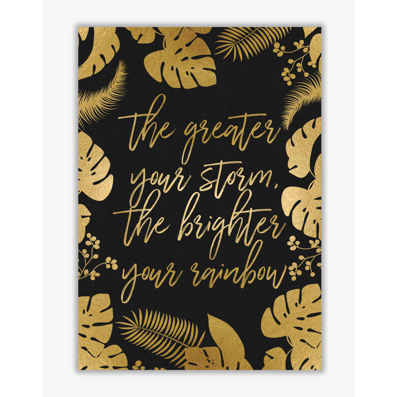 The Greater Your Storm - Print, 85 cm H x 60 cm W x 1 cm D, No Frame