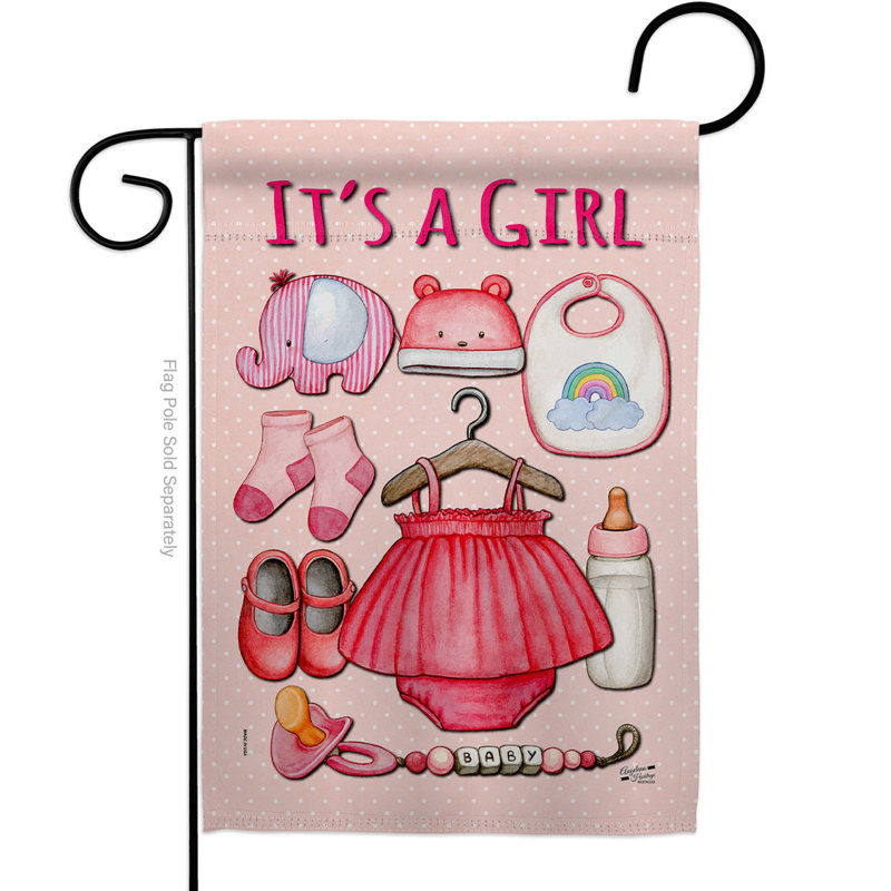 Drapeau de jardin en polyester 18,5 x 13 po Dagmara