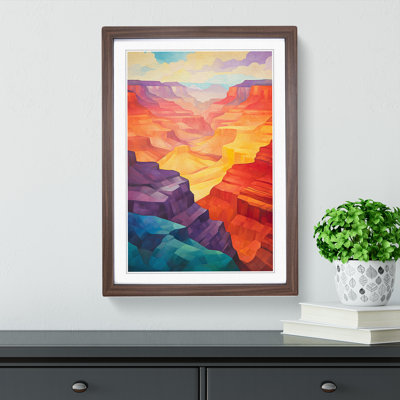 Grand Canyon Colour Field Art - Framed Print