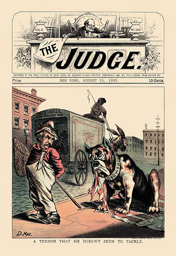 Judge: A Terror That He Doesn't Seem to Tackle Vintage Advertisement