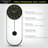 VERTA Modern Pendulum Wall Clock, Minimalist Black Iron Wall Clock with Gold Accents, Quartz Movement, Swinging Pendulum, 21.75″ Tall