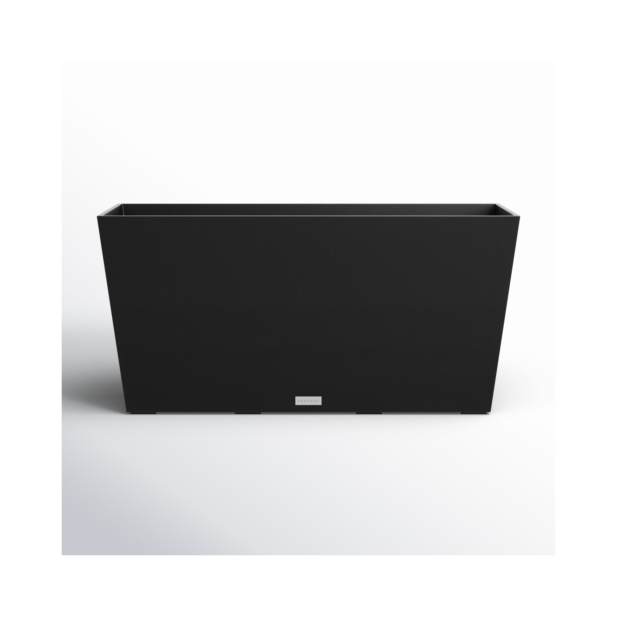 Pure Series Midori Planter, 15.25" H x 31" W x 10" D, 1, Black