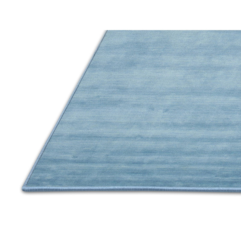 Tapis contemporain bleu, Rectangle 4 pi x 6 pi