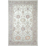 Spice Market Oriental Hand Tufted Wool Cream/Lavender/Light Green Area Rug