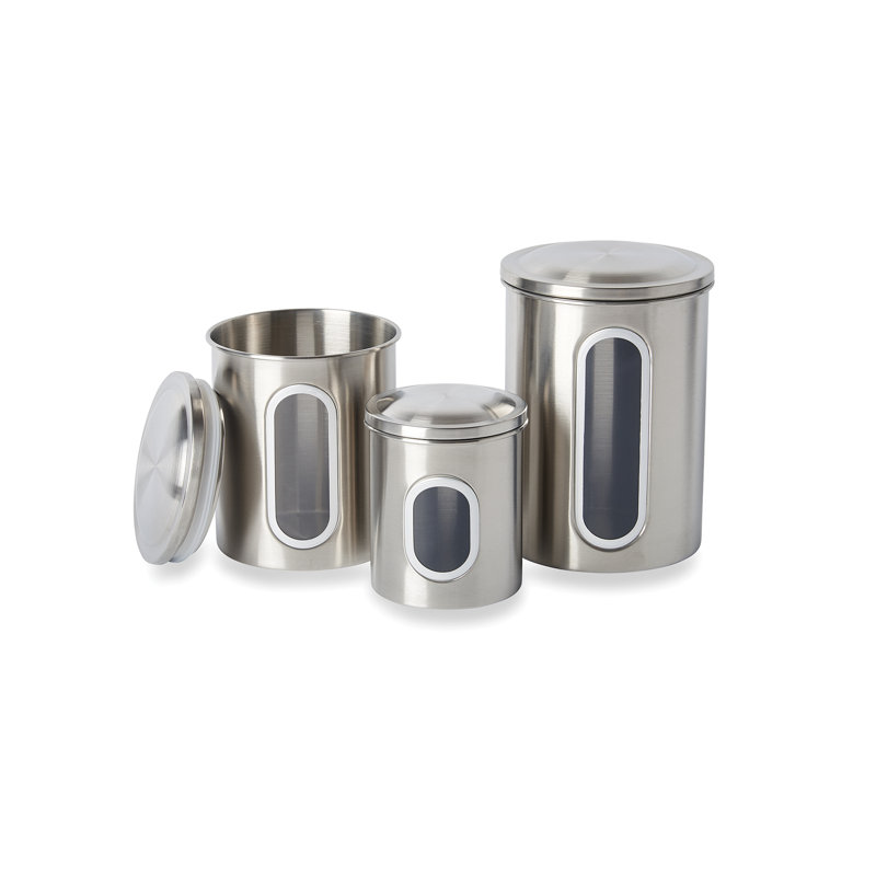 Ensemble 3 pièces de pots de rangement de cuisine