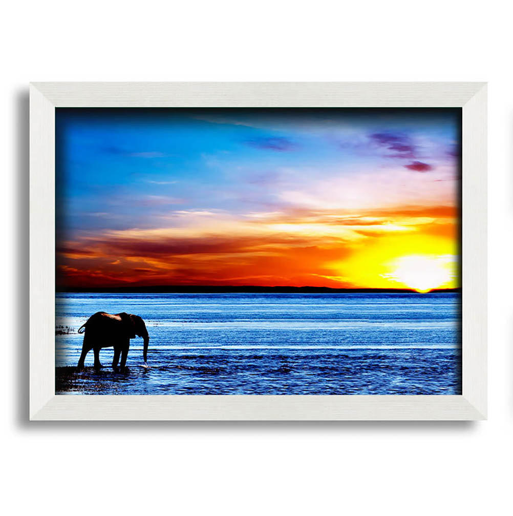 Gerahmtes Bild Elephant Ocean