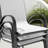 Patio 4-piece PVC-coated polyester Dining Chairs With Armrests And Stackable Design-498076074