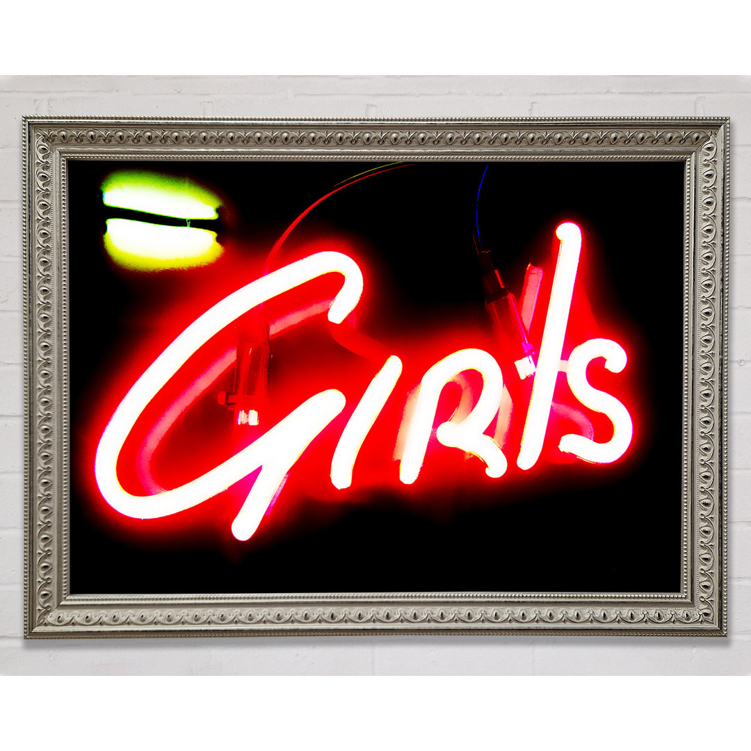 Neon Girls Schild - Druck