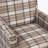1pc, Fabric Single Sofa Chair, Retro Armchair With Striped Linen Fabric
