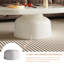 Table basse ovale blanc crème
